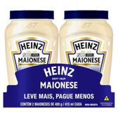 Imagem da oferta Heinz Pack Maionese Tradicional, 400G - 2 unidades