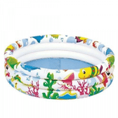 Imagem da oferta Piscina Infantil Inflável Fundo do Mar 135L - brink+