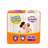 Imagem da oferta Fralda Pom Pom Protek Proteção De Mãe Jumbo M 28 Unidades