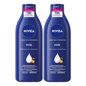 Imagem da oferta 2 Loção Nivea Body Milk Hidratante Pele Seca Extrasseca