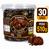 Imagem da oferta TRUFAS DE CHOCOLATE POTE 510G -KITRUFA KIKAKAU 30UNIDADES.