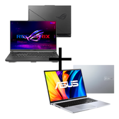 Imagem da oferta Notebook Gamer ASUS ROG Strix G16 G615LM-S5007W Eclipse Gray + Notebook ASUS Vivobook 16 X1605VA-MB742 Cool Silver