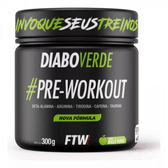 Imagem da oferta Suplemento Em Pó Ftw Diabo Verde Pre Treino Pre Workout 300g Sabor Maça Verde