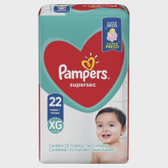 Imagem da oferta Kit 10 Pacotes Fraldas Pampers Supersec Pacotao Tam XG - 22 Unidades (Total 220 unidades)