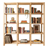 Imagem da oferta Estante Para Livros De Madeira 5 Prateleiras Reforçada
