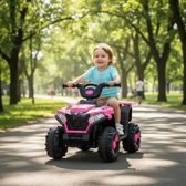 Imagem da oferta Quadriciclo Com Pedal Elétrico 6v Som E Farol Led Rosa Cor Rosa-pink Voltagem Do Carregador 127220v