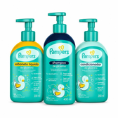 Imagem da oferta Kit Pampers Shampoo de Glicerina 400ml + Condicionador de Glicerina 200ml + Sabonete Líquido 200ml