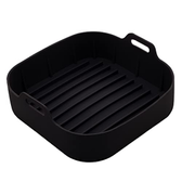 Imagem da oferta Lyor - Forma Quadrada De Silicone Para Air Fryer Preta 20cm X 7cm