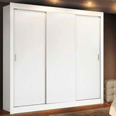 Imagem da oferta Guarda Roupa Casal Madesa Lyon 3 Portas de Correr 2 Gavetas - Branco