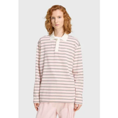 Imagem da oferta Camisa Feminina adidas Originals Polo Listrada Off-White