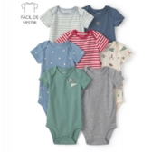 Imagem da oferta Kit Body Bebê 7 Peças Estampado - Multicor | Carter's