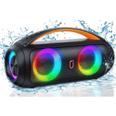 Imagem da oferta JYX Caixa de Som Bluetooth Portátil Boombox Potente com Subwoofer Som Alto e Graves Fortes IP65 à Prova d’Água para Festas Praia e Acampamentos Compat