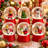 Imagem da oferta Globo de Neve de Vidro 8cm - Enfeite de Natal
