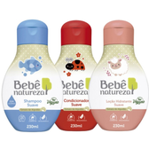 Imagem da oferta Kit Shampoo + Condicionador + Loção Hidratante 230ml Linha Suave Bebê Natureza