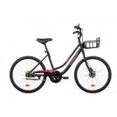 Imagem da oferta Bicicleta Aro 26 Caloi Essencial T18R26V1 - Preta com Cesta 1 Marcha