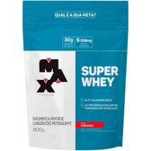 Imagem da oferta Whey Protein Max Titanium Morango Super Refil - 900g