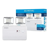 Imagem da oferta Bloco Luminária De Emergência Led Blumenau Iluminação 2 Faróis 6500k