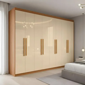 Imagem da oferta Guarda-Roupa Paris 8 Portas 200x237x47cm Cinamomo Off White