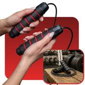 Imagem da oferta Corda De Pular Speed Rope Agilidaded Treino Fitnese Profissional Para Crossfit Boxe Academia Resistência Com Rolamento Freestyle Alegria Cor Vermelho