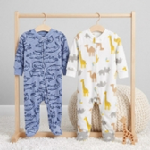 Imagem da oferta Kit 2 Macacão de Dormir de Lã com Pés Carter's