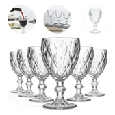 Imagem da oferta Jogo 6 Taças Diamante Vidro 330ml