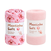 Imagem da oferta Kit 2 Mantas Infantil (Diversas cores)