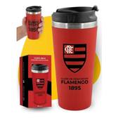 Imagem da oferta Copo Térmico Emborrachado Inox Com Tampa 450ml Flamengo