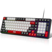 Imagem da oferta Teclado Gamer Com Fio AOC GK116 Membrana RGB