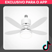 Imagem da oferta Ventilador de Teto 42cm com LED E27 Controle Remoto e Motor DC Silencioso