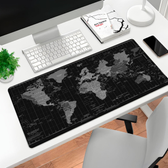 Imagem da oferta Mousepad Gamer P Desktop Estampa Mapa Mundi 70X35CM Preto