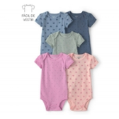 Imagem da oferta Kit Body Bebê 5 Peças Corações e Poás Multicor Carter's