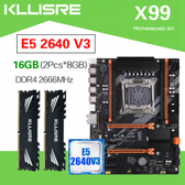 Imagem da oferta Kit Placa Mãe Kllisre X99 D4 E5 2640 V3 LGA 2011-3 + Memoria RAM 2 X 8GB 2666MHz DDR4
