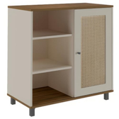 Imagem da oferta Artely Buffet Charlotte com 1 Porta, PinhoOff White