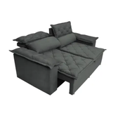 Imagem da oferta Sofá 3 Lugares Retrátil e Reclinável Cama inBox Compact 180m Velusoft Cinza