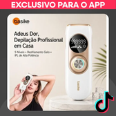 Imagem da oferta Basike Depilador IPL Luz Intensa Pulsada | Painel Compacto 61.5mm + Modo ManualAutomático | Redução Progressiva de P