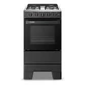 Imagem da oferta Fogão a Gás Mesa Inox e Forno 50L Limpa Fácil Esmaltec IDEAL POP F4ISP Cor Preto 4 bocas