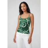 Imagem da oferta Regata Feminina Lança Perfume Estampada Verde
