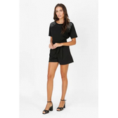 Imagem da oferta Camiseta Feminina Strass Preta - M