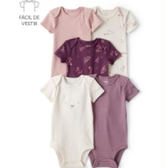 Imagem da oferta Kit Body Bebê 5 Peças Folhagens Multicor Carter's