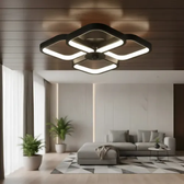Imagem da oferta Plafon de Teto LED Vie Idéale 28W, Preto, Para Sala e Quarto