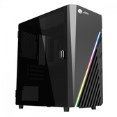 Imagem da oferta Gabinete Gamer Ninja Shura Mini Tower RGB Vidro TemperadoMicro ATX Black Sem Fonte Com 1 Fan