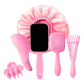 Imagem da oferta Kit 5 Escovas Cabelo Escova Polvo Mágica Raquete Vazada Touc