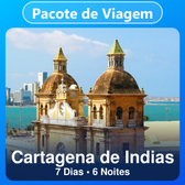 Imagem da oferta Pacote de Viagem para Cartagena de Indias: 7 Dias e 6 Noites com Hotel + Passagem Aérea