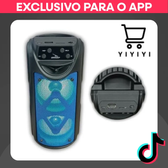 Imagem da oferta Caixa de Som Bluetooth Portátil TWS Estéreo LED RGB USB TF FM