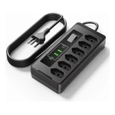 Imagem da oferta Filtro Linha 6 Tomadas 2 USB 2 Type-C 2500W