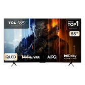Imagem da oferta Smart TV TCL 55 Polegadas QLED 4K P8K WiFi Bluetooth Google TV 144Hz HDR10+ Dolby Atmos Vision 55P8K