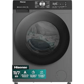Imagem da oferta Hisense Lava e Seca 11kg Lavagem/7kg Secagem Wi-Fi Steam 13 Programas Motor Inverter Painel Touch Titanium WD3S11-220V
