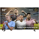 Imagem da oferta Smart TV QLED 50" 4K Toshiba Google TV 3 HDMI 2 USB Wi-Fi - TB034M