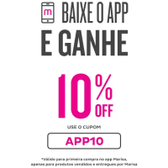 Imagem da oferta Ganhe 10% de Desconto na Sua Primeira Compra no APP com Cupom