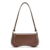 Imagem da oferta Bolsa Feminina Casual Transversal Dia Dia Chocolate Liso Níquel